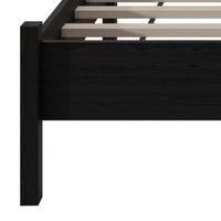 Home Design Branford Solid Wood Platform Bed Frame with Panel Headboard and Full Slat Support