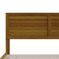 Home Design Norton Solid Wood Platform Bed With Slats Support, No Box Spring Required, Easy Assembly