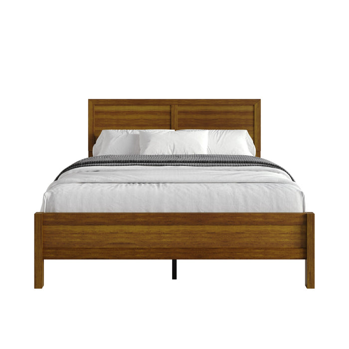 Home Design Norton Solid Wood Platform Bed With Slats Support, No Box Spring Required, Easy Assembly