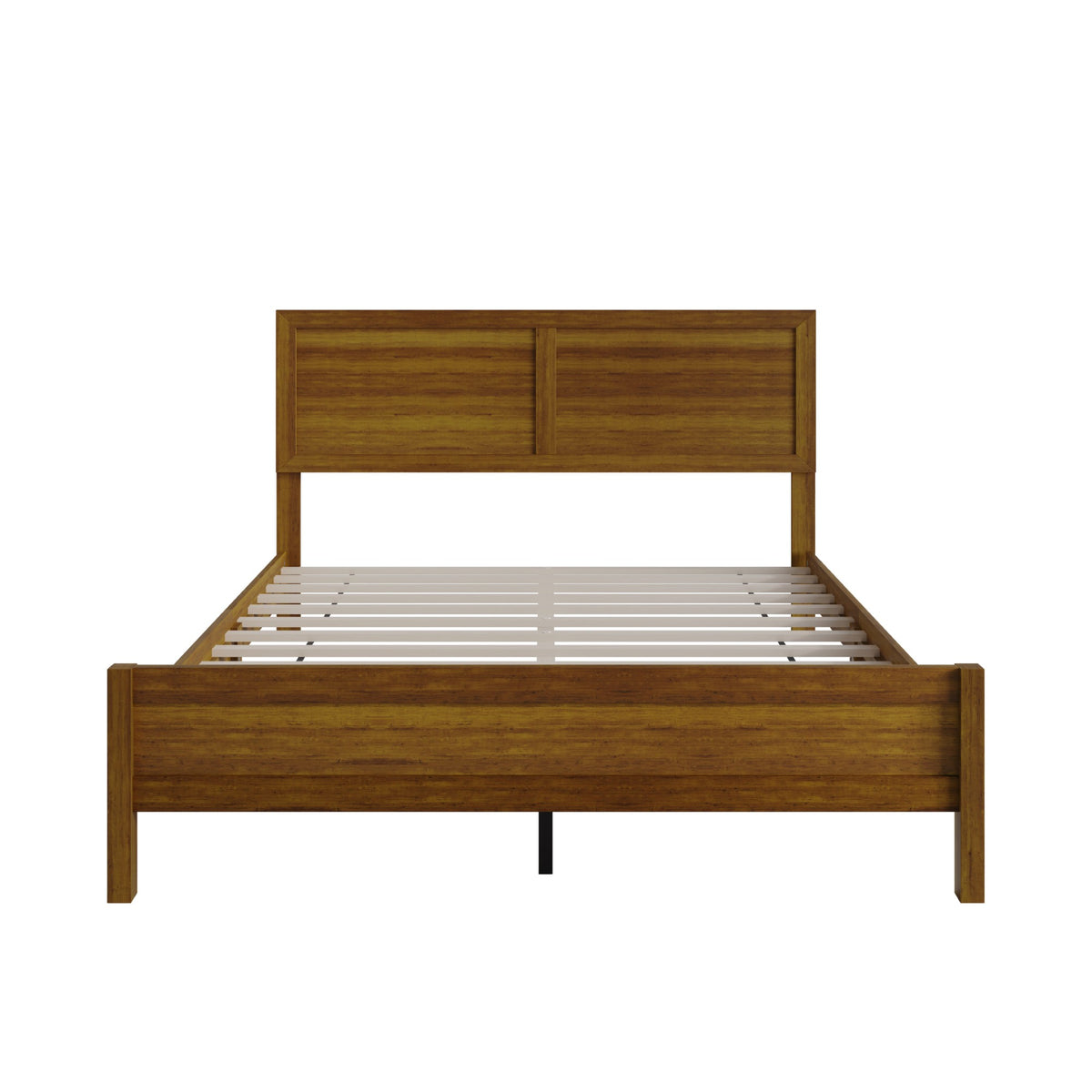 Norton Solid Wood Platform Bed With Slats Support, No Box Spring Required, Easy Assembly