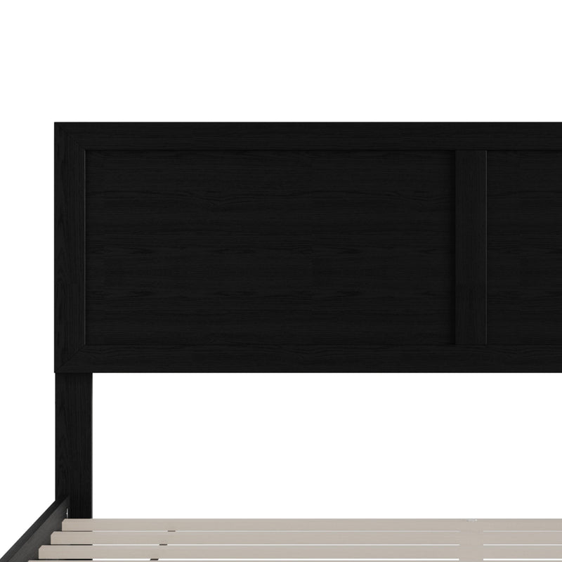 Norton Solid Wood Platform Bed With Slats Support, No Box Spring Required, Easy Assembly