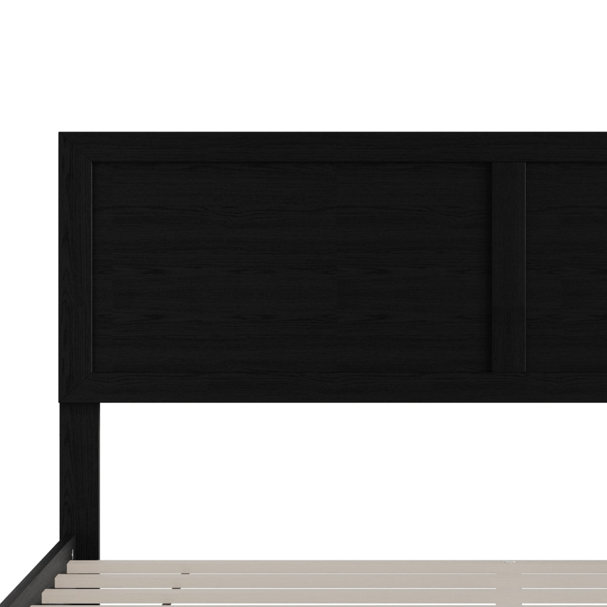 Home Design Norton Solid Wood Platform Bed With Slats Support, No Box Spring Required, Easy Assembly