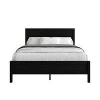 Home Design Norton Solid Wood Platform Bed With Slats Support, No Box Spring Required, Easy Assembly