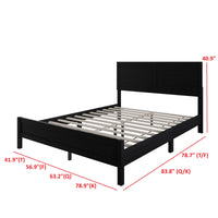 Norton Solid Wood Platform Bed With Slats Support, No Box Spring Required, Easy Assembly