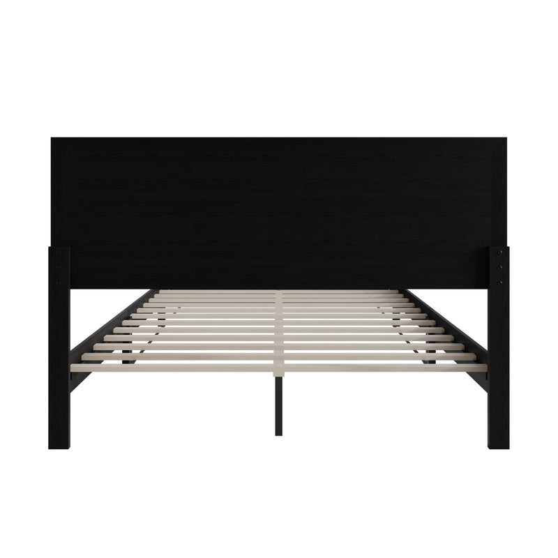 Norton Solid Wood Platform Bed With Slats Support, No Box Spring Required, Easy Assembly