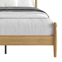 Home Design Downey Solid Wood Platform Bed With Spindle Headboard, No Box Spring Required