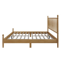 Home Design Downey Solid Wood Platform Bed With Spindle Headboard, No Box Spring Required