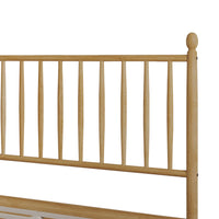 Home Design Downey Solid Wood Platform Bed With Spindle Headboard, No Box Spring Required