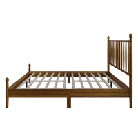 Home Design Downey Solid Wood Platform Bed With Spindle Headboard, No Box Spring Required