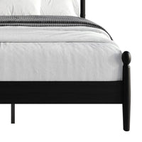 Home Design Downey Solid Wood Platform Bed With Spindle Headboard, No Box Spring Required