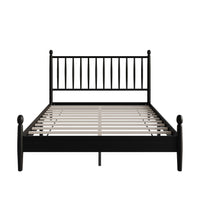 Home Design Downey Solid Wood Platform Bed With Spindle Headboard, No Box Spring Required