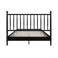 Home Design Downey Solid Wood Platform Bed With Spindle Headboard, No Box Spring Required