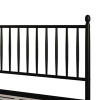 Home Design Downey Solid Wood Platform Bed With Spindle Headboard, No Box Spring Required