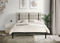 Home Design Hayward Metal Platform Bed Frame, Gray