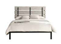 Home Design Hayward Metal Platform Bed Frame, Gray