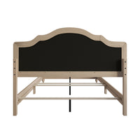Home Design Hilton Platform Bed Frame, Antique Gray/Warm Gray