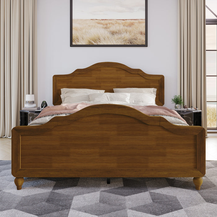 Home Design Hinton Platform Bed Frame, Brown
