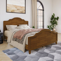 Home Design Hinton Platform Bed Frame, Brown