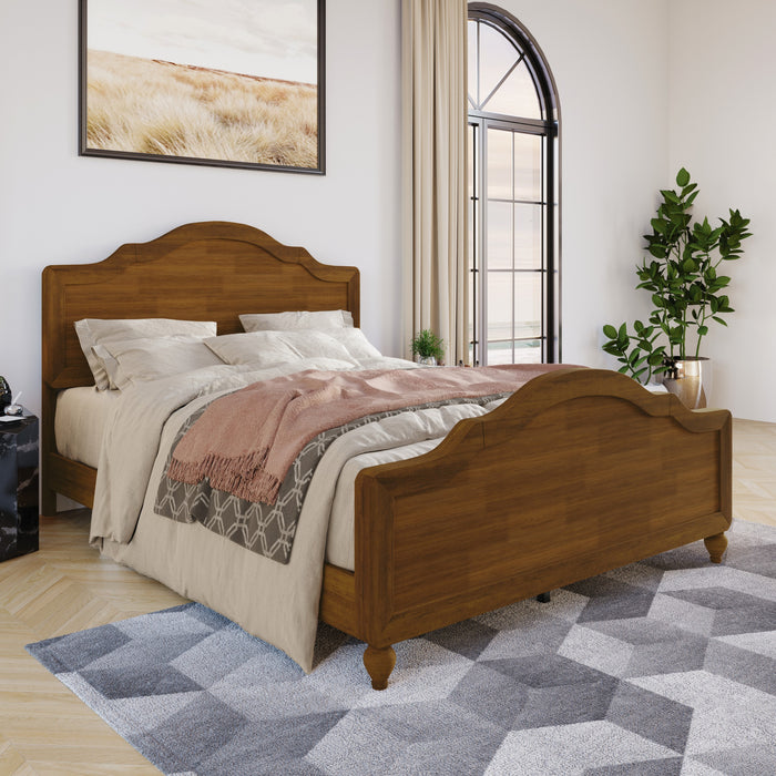 Home Design Hinton Platform Bed Frame, Brown