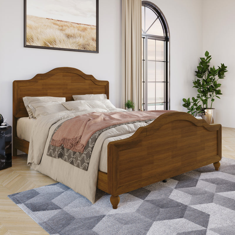Home Design Hinton Platform Bed Frame, Brown