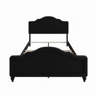 Hinton Twin Platform Bed Frame with Arched Headboard and Footboard, Easy Assembly