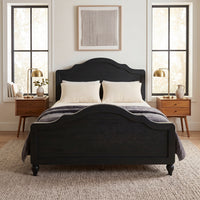 Hinton Twin Platform Bed Frame with Arched Headboard and Footboard, Easy Assembly