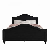 Hinton Twin Platform Bed Frame with Arched Headboard and Footboard, Easy Assembly