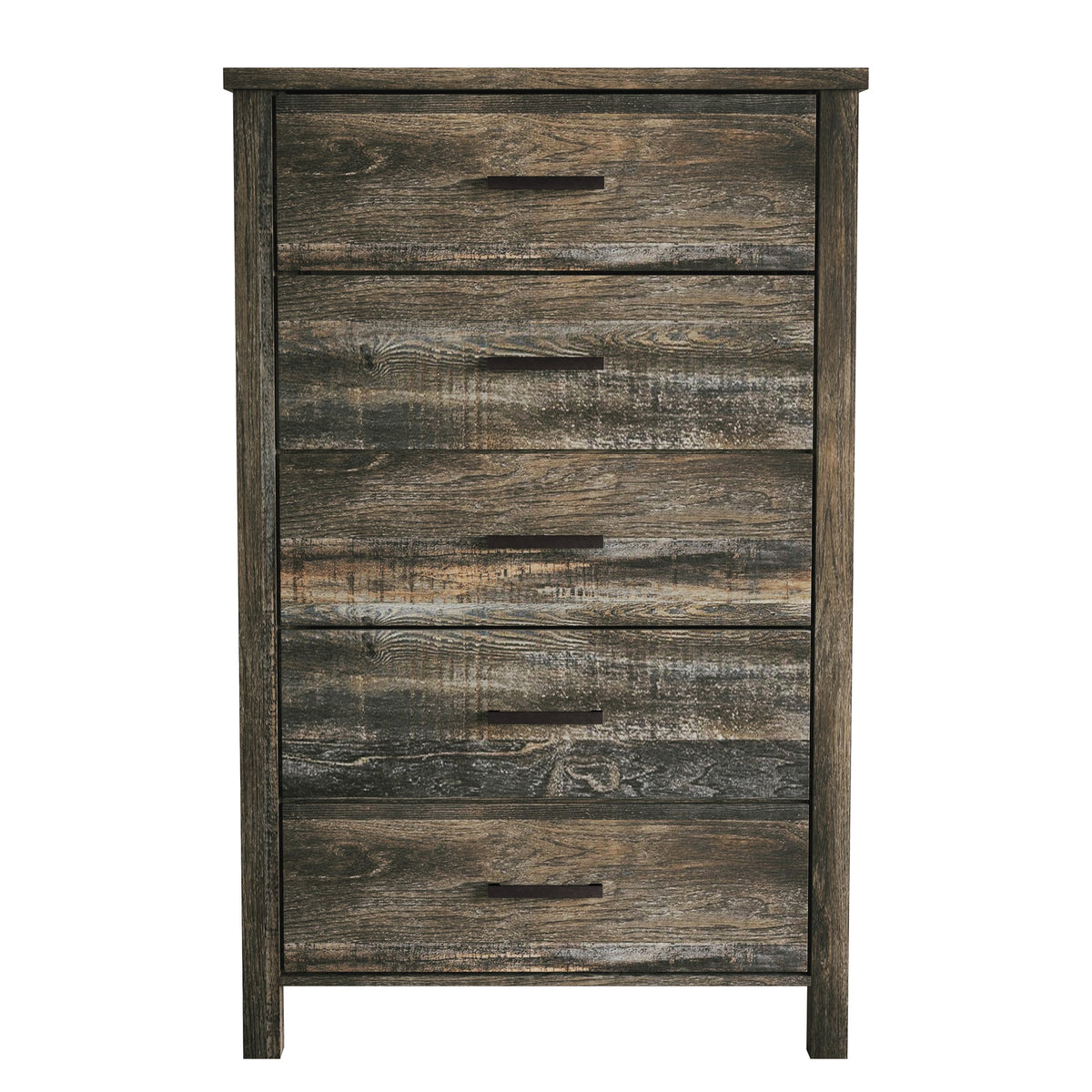 Home Design Niles 5 Drawer Chest, Brown