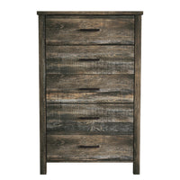Home Design Niles 5 Drawer Chest, Brown