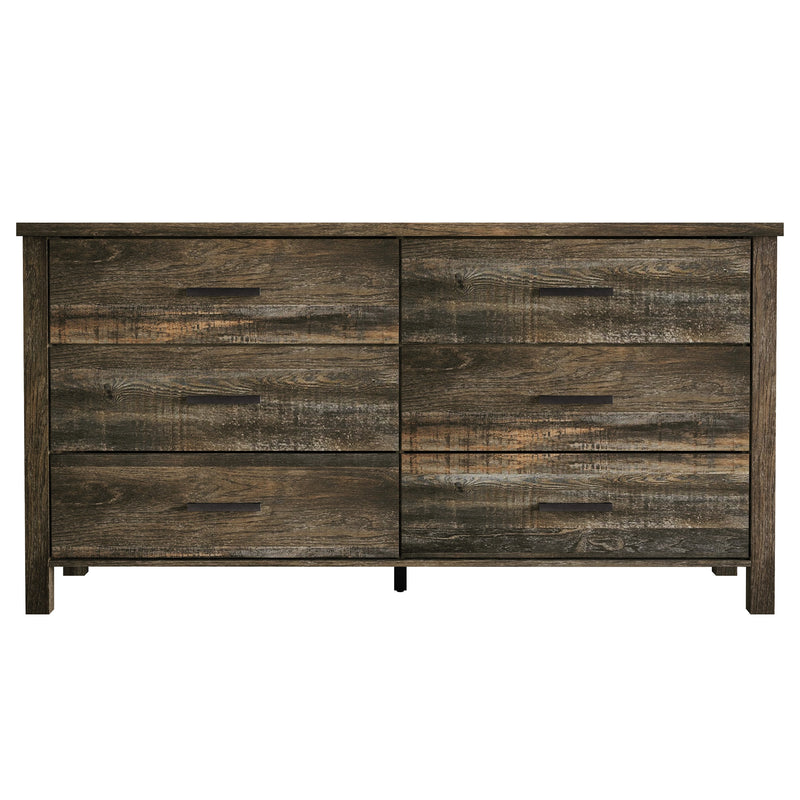 Home Design Niles 6 Drawer Dresser, Brown