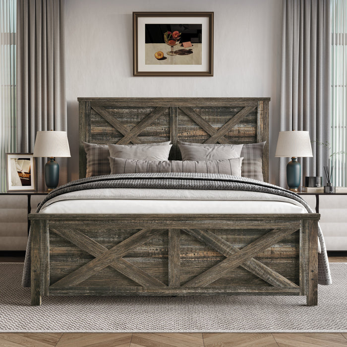 Home Design Niles King Bedroom Set, Brown