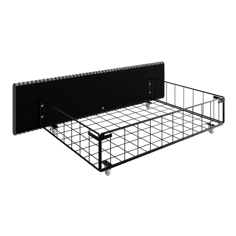 Home Design Rochester Upholstered Storage Platform Bed Frame