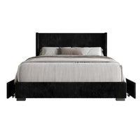 Home Design Rochester Upholstered Storage Platform Bed Frame