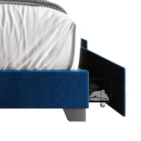 Home Design Valdez Upholstered Storage Platform Bed Frame