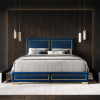 Home Design Jasper Upholstered Storage Platform Bed Frame