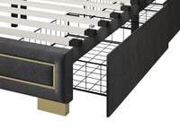 Home Design Jasper Upholstered Storage Platform Bed Frame