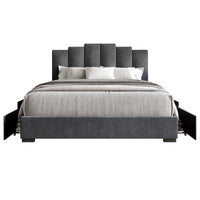 Home Design Yuma Upholstered Storage Platform Bed Frame