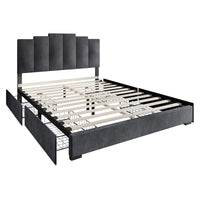 Home Design Yuma Upholstered Storage Platform Bed Frame
