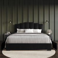 Home Design Yuma Upholstered Storage Platform Bed Frame