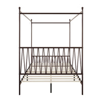 Home Design Dallas Metal Canopy Bed Frame