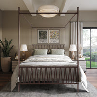 Home Design Dallas Metal Canopy Bed Frame