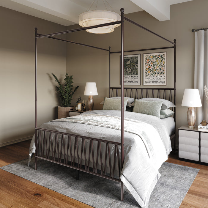 Home Design Dallas Metal Canopy Bed Frame