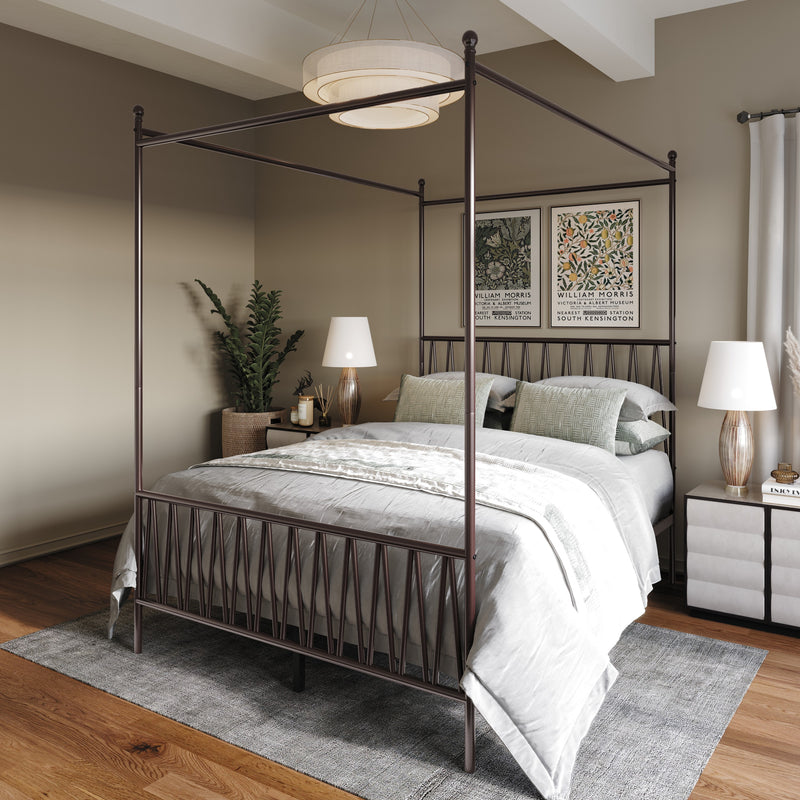 Home Design Dallas Metal Canopy Bed Frame