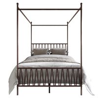 Home Design Dallas Metal Canopy Bed Frame