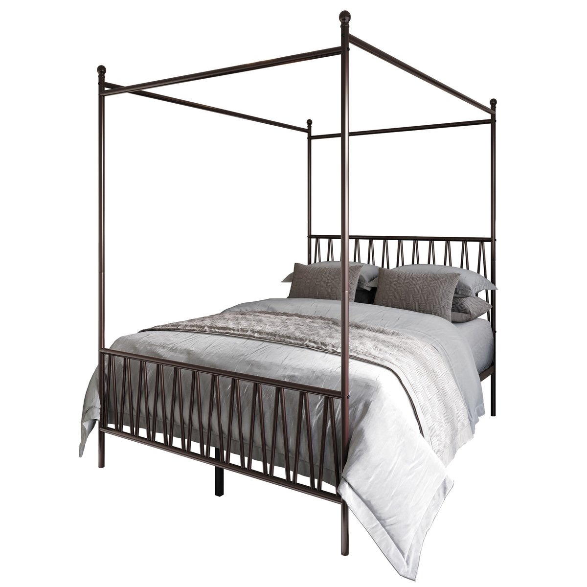 Home Design Dallas Metal Canopy Bed Frame