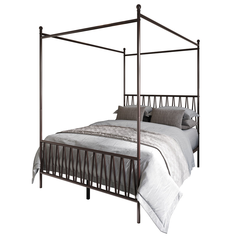 Home Design Dallas Metal Canopy Bed Frame