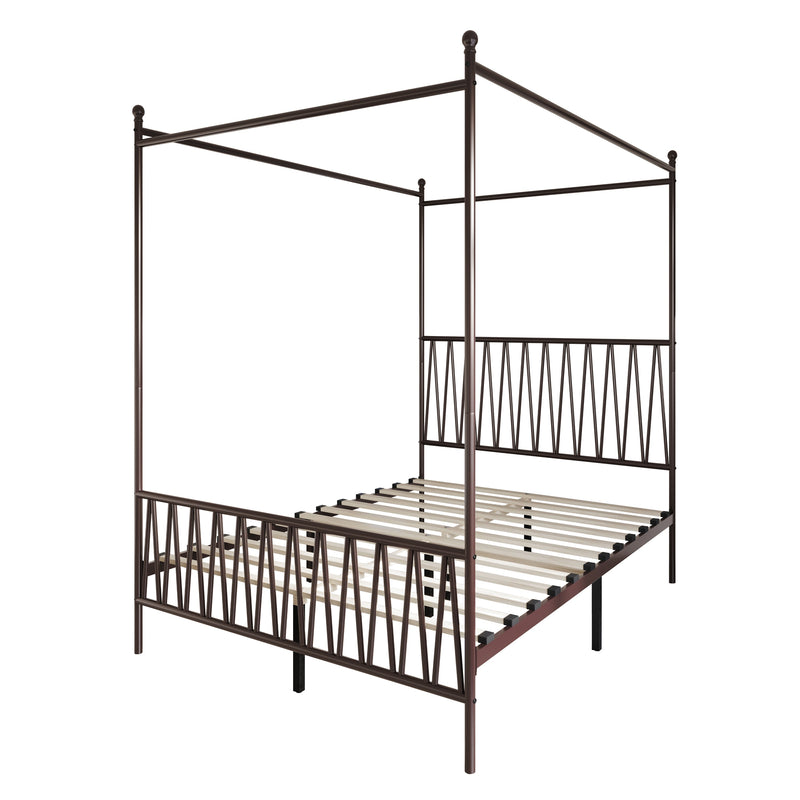 Home Design Dallas Metal Canopy Bed Frame
