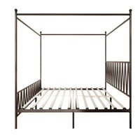 Home Design Dallas Metal Canopy Bed Frame