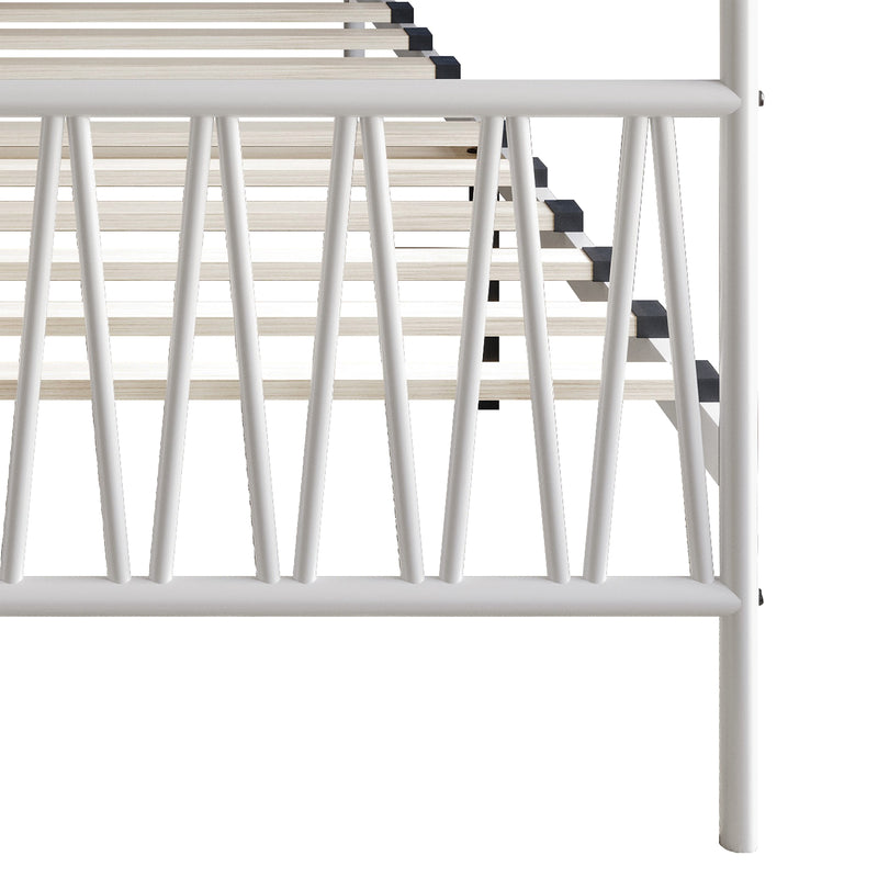 Home Design Dallas Metal Canopy Bed Frame