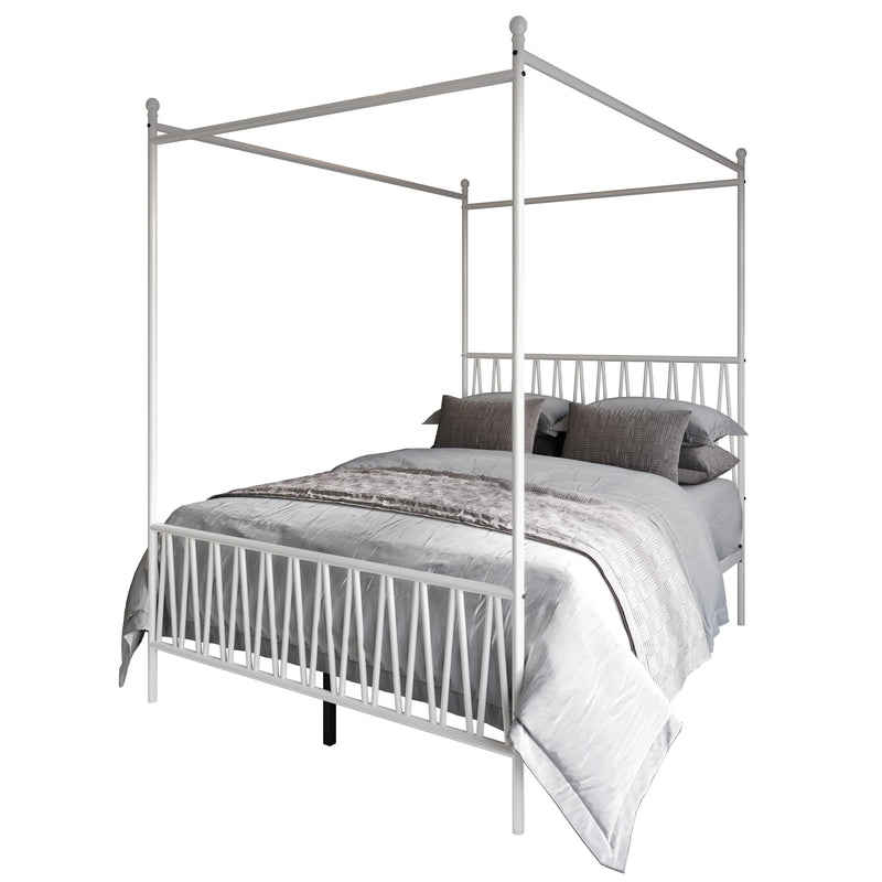 Home Design Dallas Metal Canopy Bed Frame